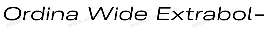 Ordina Wide Extrabol字体转换